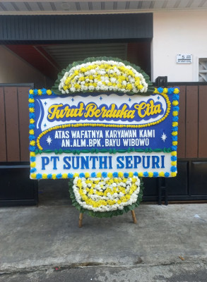 Papan Bunga Duka di Hilimbaruzo